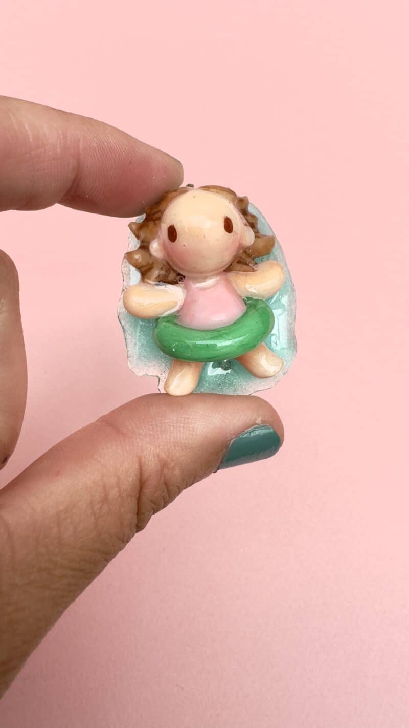 Broche Parupu piscina/mar