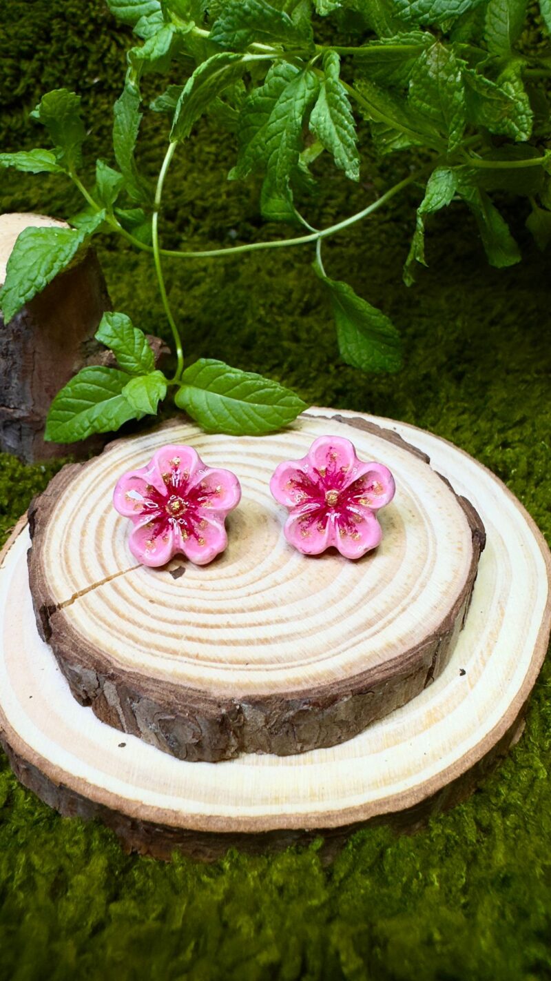 Pendientes flor Sakura