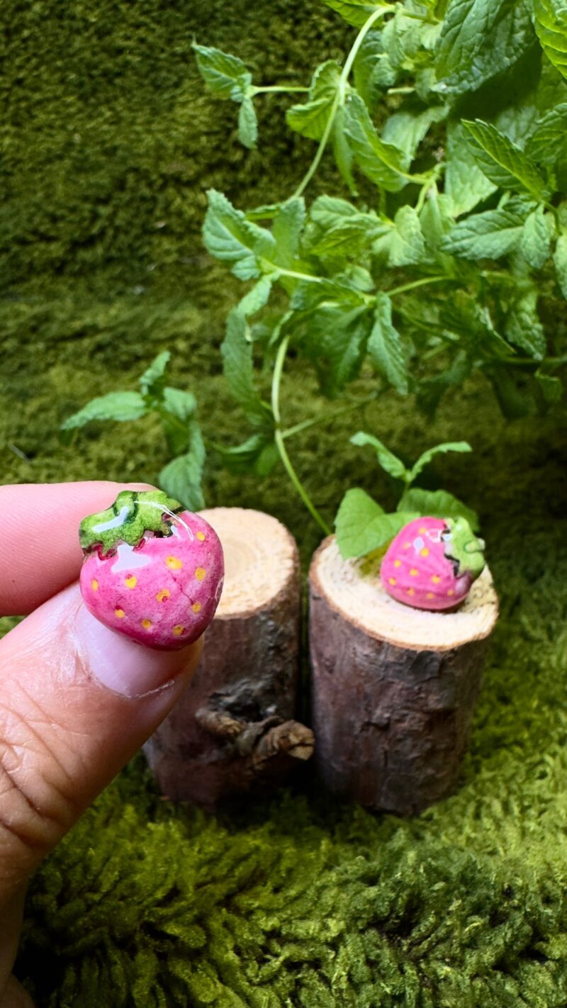 Pendientes fresas